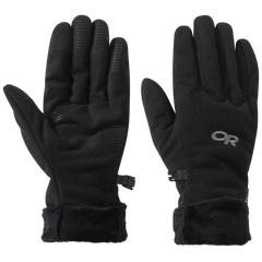 Women's Fuzzy Sensor Gloves